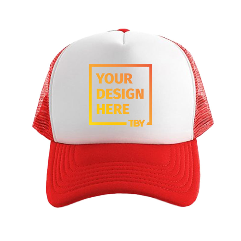 GC Foam Trucker - White/Red (DTF)