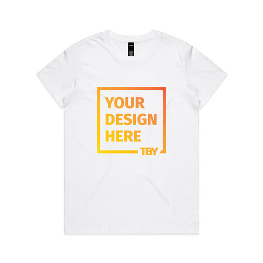 AS COLOUR Womens Maple Tee - White (DTF)