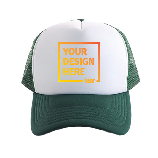 GC Foam Trucker - White/Bottle (DTF)