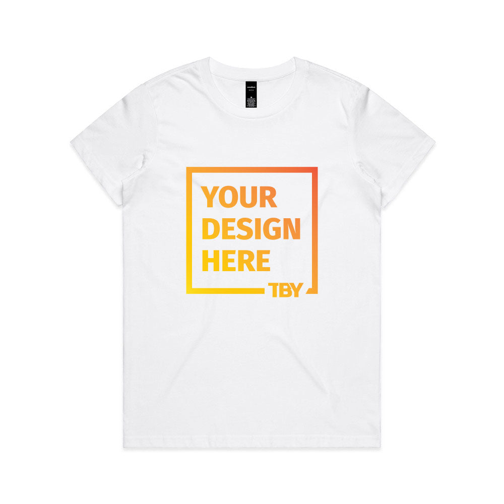 AS COLOUR Womens Maple Tee - White (DTF)